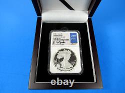 2023 W, Proof American Silver Eagle NGC Pf 70 Ucam Adv. Rel. Gaudioso Signed