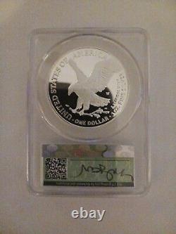 2023 W Silver Eagle CAC PR70 DCAM First Delivery MICHAEL GAROFALO Signature