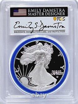 2023 W Silver Eagle? Emily Damstra Signed Pcgs Pr70 Mint Designer Series