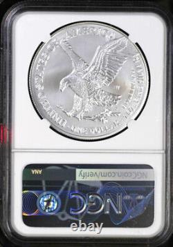 2023 w burnished silver eagle ngc ms70 first releases mtn label in hand
