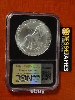 2024 $1 American Silver Eagle Ngc Ms70 Fr Donald J. Trump Facsimile Label