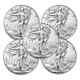 2024 1 Oz American Silver Eagle Coin. 999 Fine (BU) Lot of 5