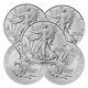 2024 1 oz American Silver Eagle Coin BU Lot of 5 Coins