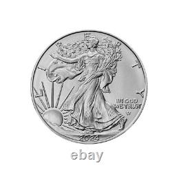 2024 1 oz American Silver Eagle Coin BU Lot of 5 Coins