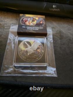 2024 1 oz American Silver Eagle Solar Eclipse