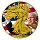 2024 1 oz American Silver Eagle Trump Survivor 24k Gold Gilded Colorized Coin