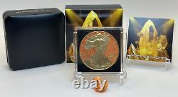2024 American Silver Eagle 1 oz Silver Precious Gemstones Imperial Orange Topaz