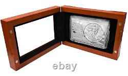2024 American Silver Eagle 1 oz coin incased in 2 oz silver bar