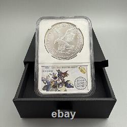 2024 American Silver Eagle First Star Privy MS70 + Rare Nice Gang Box Toning