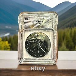 2024 ICG American Silver Eagle Black Ruthenium Edition. 1 oz Silver 1 of 500
