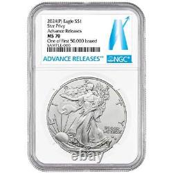 2024 (P) $1 American Silver Eagle First Star Privy Releases One of First 50,0