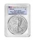 2024 (P) $1 American Silver Eagle Star Privy PCGS MS70 FDOI Flag Label