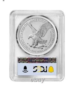 2024 (P) $1 American Silver Eagle Star Privy PCGS MS70 FDOI Flag Label
