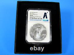 2024 (P) Unc. Silver Eagle With 5-Star Privy NGC Ms 69 First 50K Issued Adv. Rel
