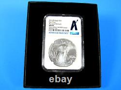 2024 (P) Unc. Silver Eagle With 5-Star Privy NGC Ms 69 First 50K Issued Adv. Rel
