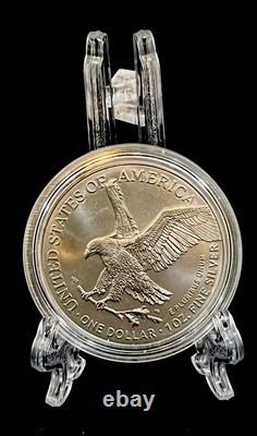2024? Trump WaitingColorized. 999 Silver/Black Ruthenium American Eagle COA/100