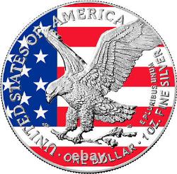 2024 U. S. Eagle Independence Day Edition 1 oz Silver Coin mintage 500