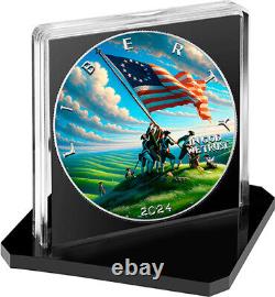 2024 U. S. Eagle Independence Day Edition 1 oz Silver Coin mintage 500