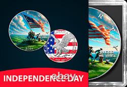 2024 U. S. Eagle Independence Day Edition 1 oz Silver Coin mintage 500