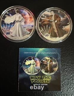 2024 U. S. Eagle May the Fourth Cosplay Edition- Set 2 x 1 oz Silver Coins with COA