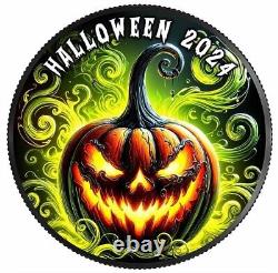2024 United States American Eagle Halloween 1 oz Silver Colorized Coin