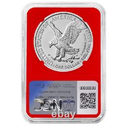 2024 (W) $1 American Silver Eagle 3pc Set NGC MS70 FDI First Label Red White Blu