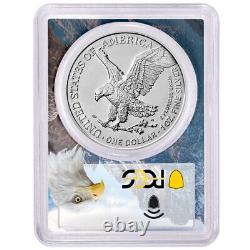 2024 (W) $1 American Silver Eagle PCGS MS70 FDOI Eagle Frame