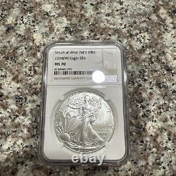 2024 W American Silver Eagle Burnished NGC MS70 Early Releases