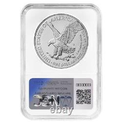 2024-W Burnished $1 American Silver Eagle NGC MS70 FDI ALS Label