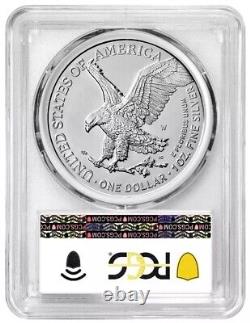 2024 W Burnished Silver Eagle Pcgs Sp70 Advanced Release Flag Label Rarity