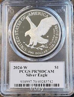 2024-W Proof $1 American Silver Eagle PCGS PR70DCAM ULTRA BREAKS 1 OF 1335