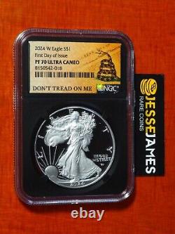 2024 W Proof Silver Eagle Ngc Pf70 Ultra Cameo First Day Issue Don't Tread On Me