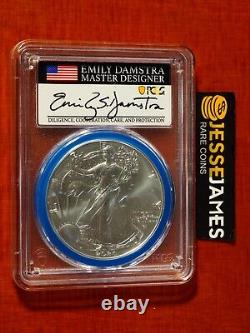 2024 (w) Silver Eagle Pcgs Ms70 Fdi Struck At West Point Emily Damstra Signed