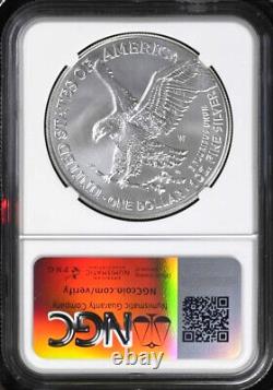 2024 w burnished uncirculated silver eagle ngc ms 70 fdoi 1st in hand