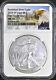2024 w burnished uncirculated silver eagle ngc ms 70 fdoi mtn in hand