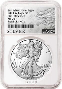 2024 w burnished uncirculated silver eagle ngc ms 70 first releases als Pre-sale