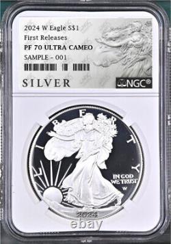 2024 w proof silver eagle ngc pf 70 uc first releases als label pre-sale