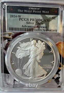 2024w 1oz Proof PCGS PR70 DCAM Advanced Release Silver Eagle POP 100