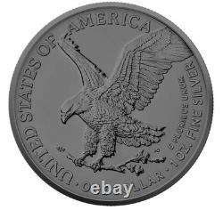 2025 $1 1 oz Silver Eagle Night Sky Hologram Ruthenium Ennobled