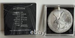 2025 $1 1 oz Silver Eagle Night Sky Hologram Ruthenium Ennobled