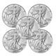 2025 1 oz American Silver Eagle Coin. 999Fine BU(Lot of 5)(New A+), FREE SHIPPING