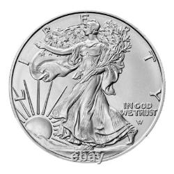2025 1 oz American Silver Eagle Coin. 999Fine BU(Lot of 5)(New A+), FREE SHIPPING