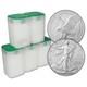 2025 American Silver Eagle 1 oz $1 5 Rolls 100 BU Coins in 5 Mint Tubes