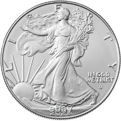 2025 American Silver Eagle 1 oz $1 5 Rolls 100 BU Coins in 5 Mint Tubes