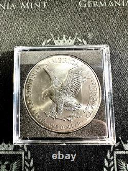 2025 American Silver Eagle 1 oz Silver Starry Night Ruthenium and Hologram Gild