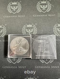 2025 American Silver Eagle 1 oz Silver Starry Night Ruthenium and Hologram Gild