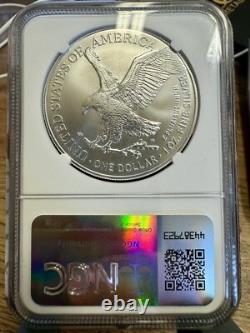 2025 American Silver Eagle MS-70 NGC First Day of Issue Anna Cabral Signed