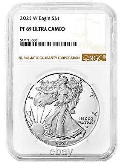 2025 W 1oz Silver Eagle Proof NGC PF69 Ultra Cameo Brown Label