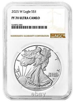 2025 W 1oz Silver Eagle Proof NGC PF70 Ultra Cameo Brown Label