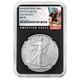 2025-W Burnished $1 American Silver Eagle NGC MS70 ER Black Label Retro Core